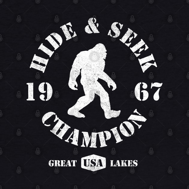 Bigfoot Hide and Seek Champion by Tshirt Samurai